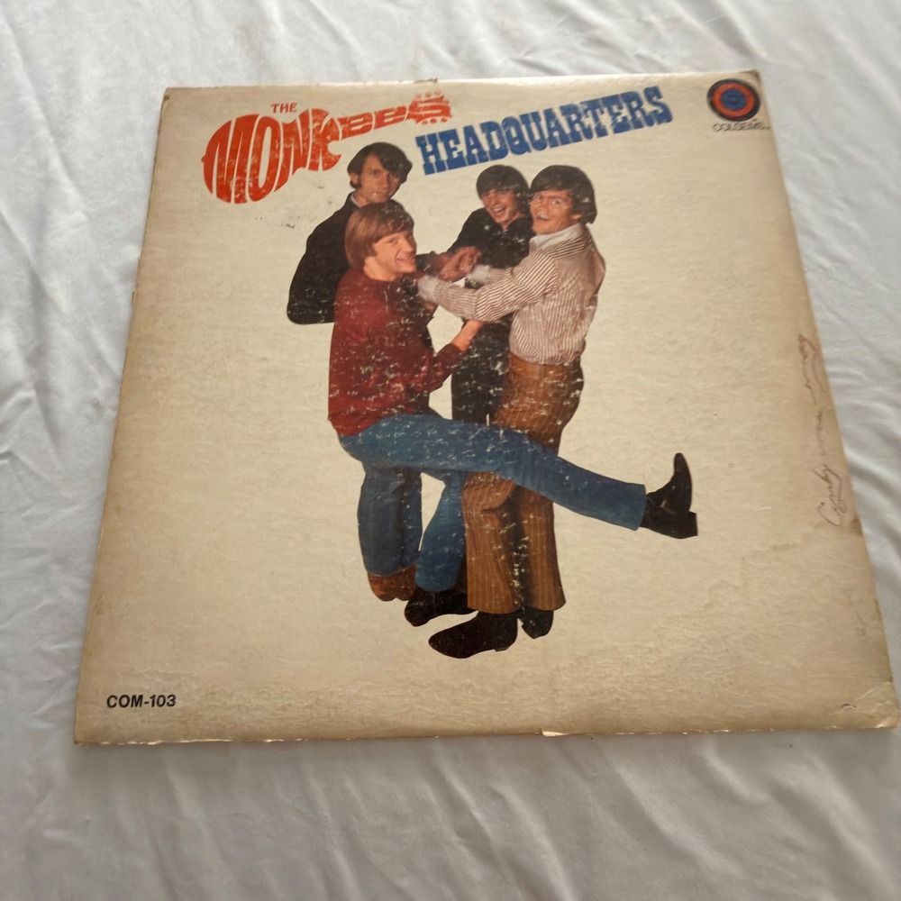 The Monkees Headquarters Vinyl LP Album 1967 Colgems COM-103 Mono Pressing